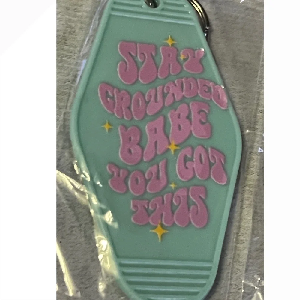 Flawed Motel Style Keychain Set Multicolor Scrap Set 7 Misprints Opps
